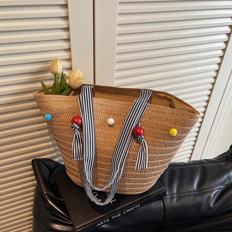 Woven straw bag women s large-capacity new trendy casual versatile shoulder seaside vacation beach vegetable basket bag хаки
Woven straw bag women s large-capacity new trendy casual versatile shoulder seaside vacation beach vegetable basket bag хаки