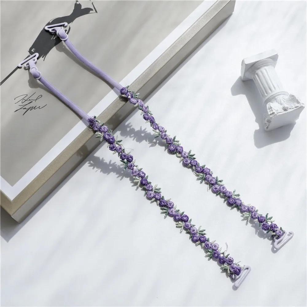 1 pair Anti-slip Floral Bra Straps Elastic Flower Shoulder Straps Polyester Adjustable Lingerie Strap Belt Wedding Party Dress темно-фиолетового
1 pair Anti-slip Floral Bra Straps Elastic Flower Shoulder Straps Polyester Adjustable Lingerie Strap Belt Wedding Party Dress темно-фиолетового