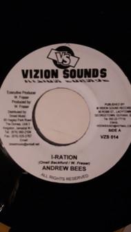 7inch Record ANDREW BEES - I-Ration VZS014 Vizion Sounds 1994 Jamaica Reggae, Ska & Dub Used
7inch Record ANDREW BEES - I-Ration VZS014 Vizion Sounds 1994 Jamaica Reggae, Ska & Dub Used