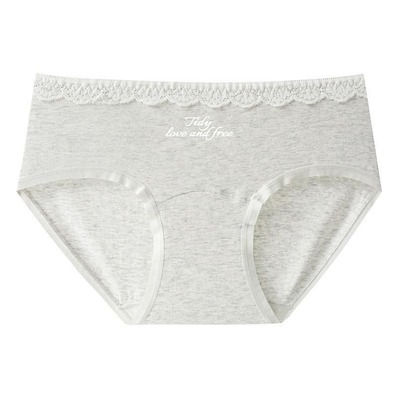 Ladies Summer Sweet Lace Cotton 10A Bacteriostatic Extended Crotch Mid Waist Triangle Briefs XL сірий
Ladies Summer Sweet Lace Cotton 10A Bacteriostatic Extended Crotch Mid Waist Triangle Briefs XL сірий