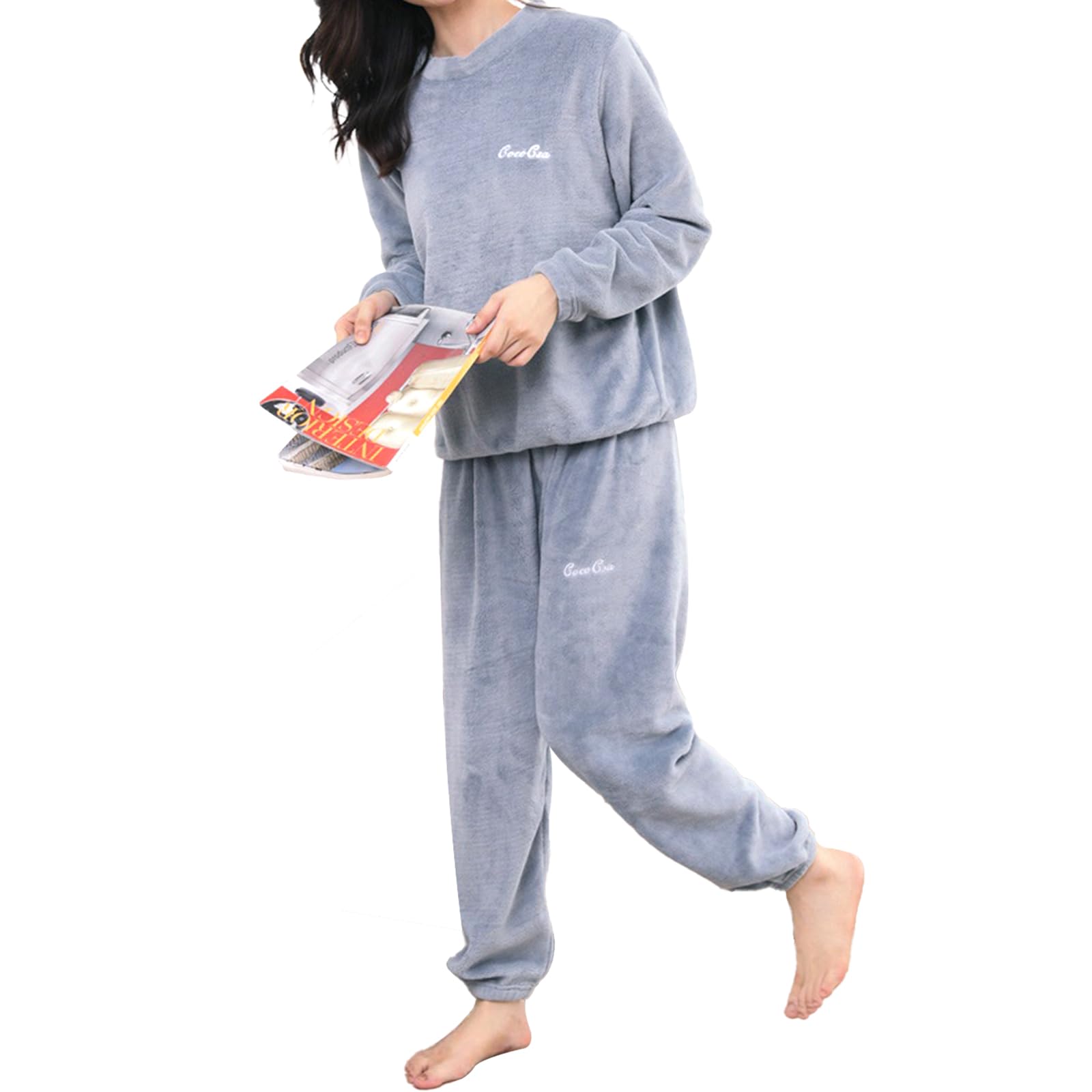 YunXiozy Star Pajama Fluffy Top and Winter Warm and Cute Fleece Pajamas with Embroidered Perfect for Cold Perfect as a Gift Women s 2-Piece Set,
YunXiozy Star Pajama Fluffy Top and Winter Warm and Cute Fleece Pajamas with Embroidered Perfect for Cold Perfect as a Gift Women s 2-Piece Set,