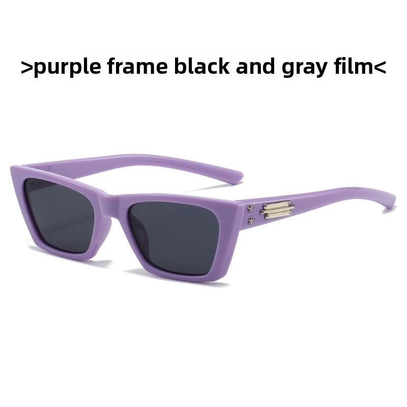 Jennie Cat Eye Sunglasses With Uv400 Protection For Summer Outings And Fashion Styling PurpleFrameGray
Jennie Cat Eye Sunglasses With Uv400 Protection For Summer Outings And Fashion Styling PurpleFrameGray