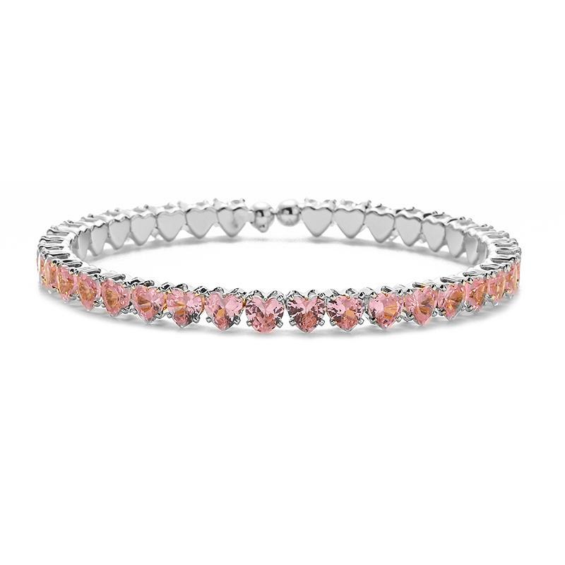 18K Gold Plated Brass Pink Heart Zircon Choker Bracelet for Ladies, Elegant Crystal Zircon Set Gifts
18K Gold Plated Brass Pink Heart Zircon Choker Bracelet for Ladies, Elegant Crystal Zircon Set Gifts