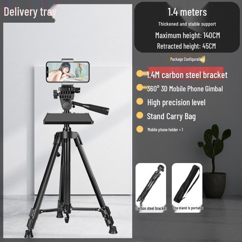 Mobile Phone Tripod Kit: 2026 Model with Stand, Equipment Tray, Fill Light, and Selfie Features for Photography and Live Streaming.
Mobile Phone Tripod Kit: 2026 Model with Stand, Equipment Tray, Fill Light, and Selfie Features for Photography and Live Streaming.