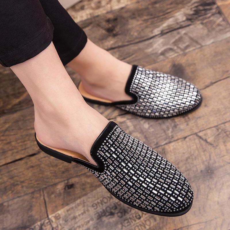 2025 summer new men s fitting room bag head half tray shoes Korean version hot diamond business shallow mouth one foot cool leather shoes 38 чорний
2025 summer new men s fitting room bag head half tray shoes Korean version hot diamond business shallow mouth one foot cool leather shoes 38 чорний