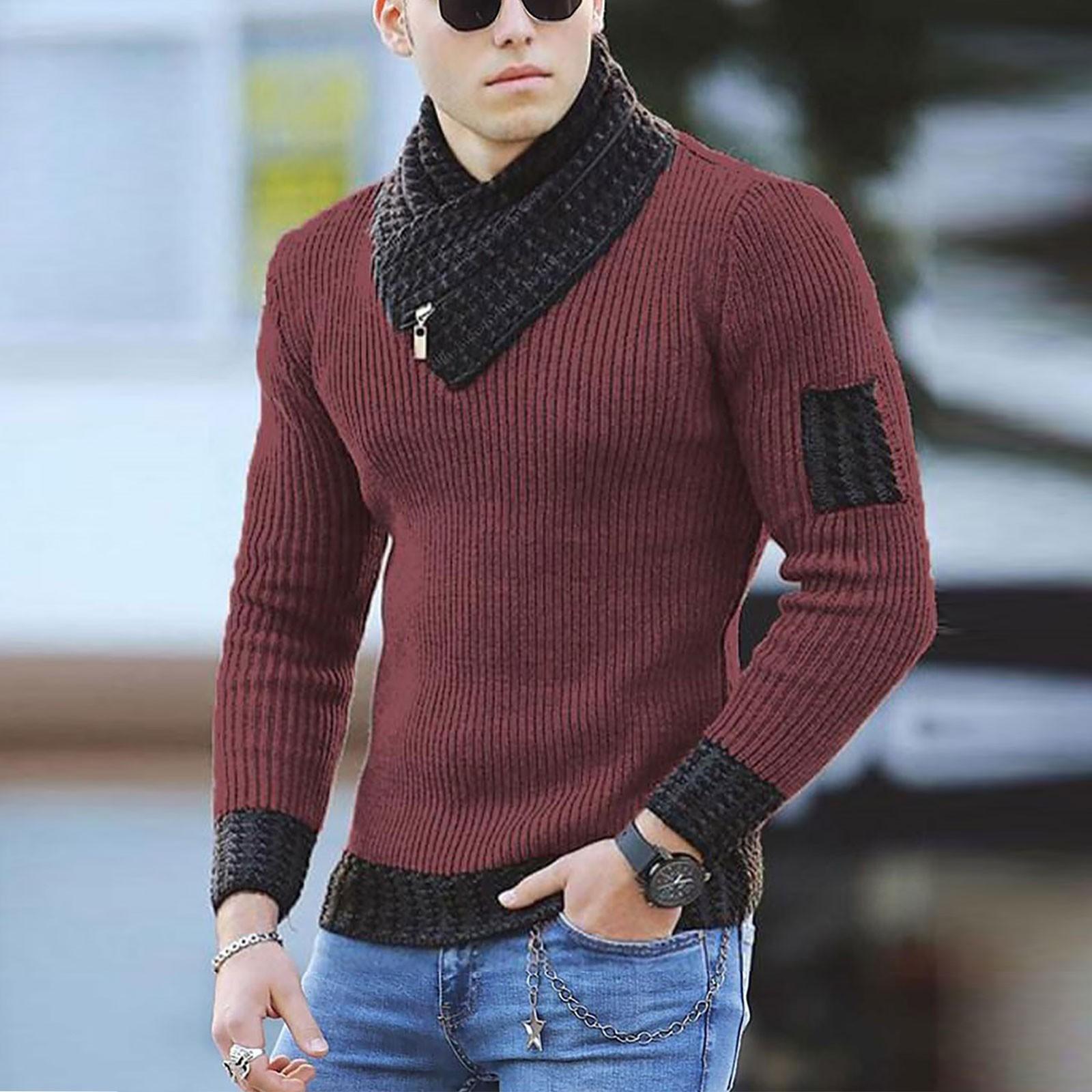 European And American Men s Knitting Pullover Hooded Top Slim Button Sweater XL червоний
European And American Men s Knitting Pullover Hooded Top Slim Button Sweater XL червоний
