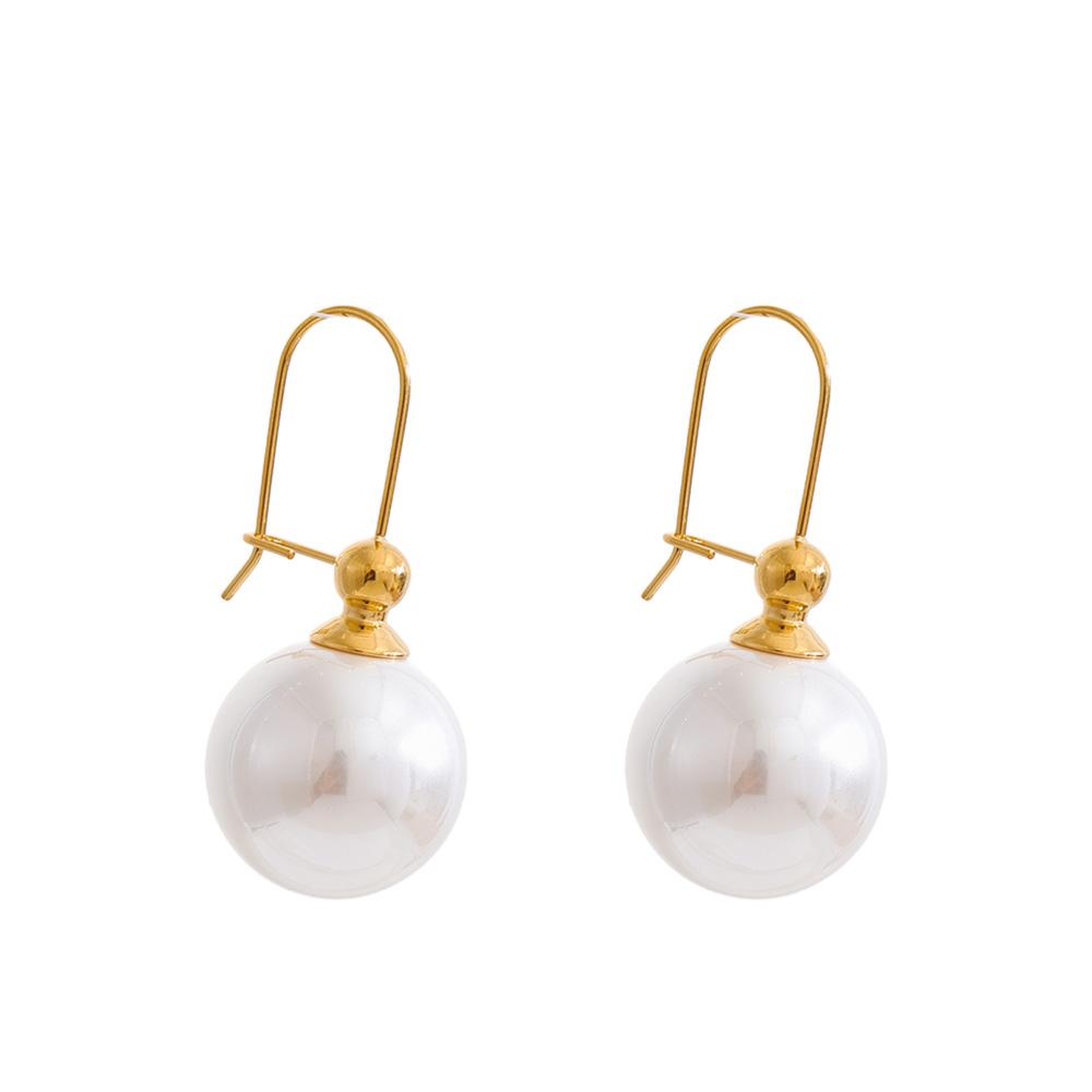 Yhpup Stainless Steel Korean Simulated Pearls Round Earrings for Women Gold Platinum Color PVD Plated Popular Chic Daily Jewelry
Yhpup Stainless Steel Korean Simulated Pearls Round Earrings for Women Gold Platinum Color PVD Plated Popular Chic Daily Jewelry