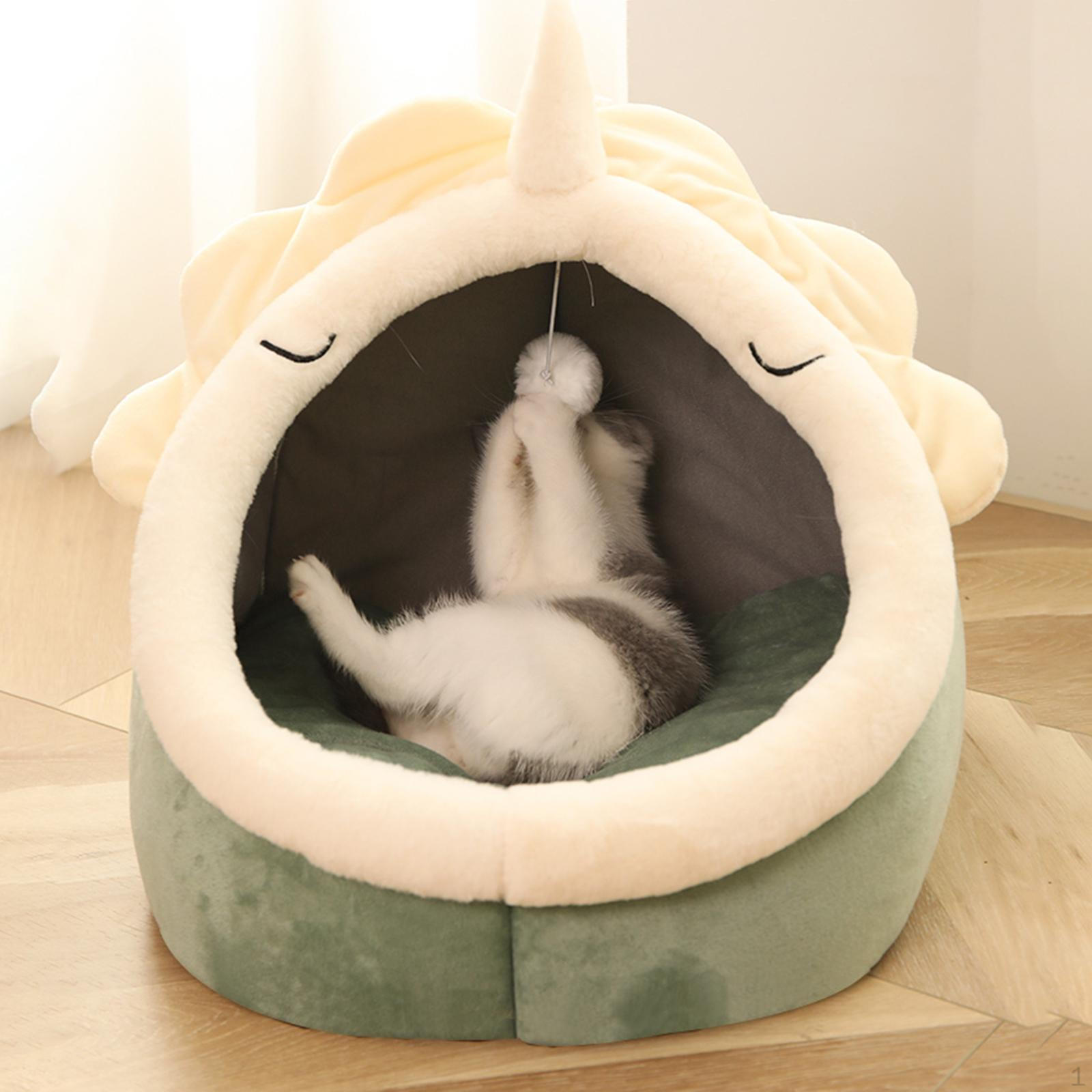 Bed for - Kitty Bed//Covered Cat Caves with Removable Cushioned Pillow, Indoor and dog Beds Green S_M L
Bed for - Kitty Bed//Covered Cat Caves with Removable Cushioned Pillow, Indoor and dog Beds Green S_M L