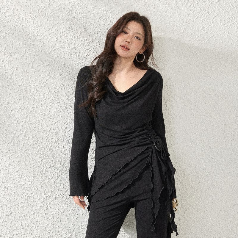 Plus-Size Women s Clothing for Adults, Korean Style Slimming Hepburn-Style Long-Sleeve Top with a Draped Collar and High-Waisted Flared Pants Set Top 4XL
Plus-Size Women s Clothing for Adults, Korean Style Slimming Hepburn-Style Long-Sleeve Top with a Draped Collar and High-Waisted Flared Pants Set Top 4XL