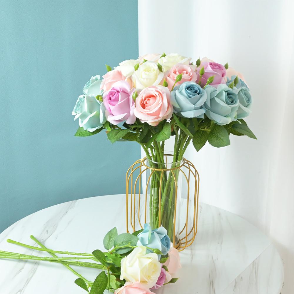 Silk Artificial Flower Gift for Decoration White Rose Wedding Party Bouquet Room Living Room DIY Desktop Simulation Fake Flower
Silk Artificial Flower Gift for Decoration White Rose Wedding Party Bouquet Room Living Room DIY Desktop Simulation Fake Flower