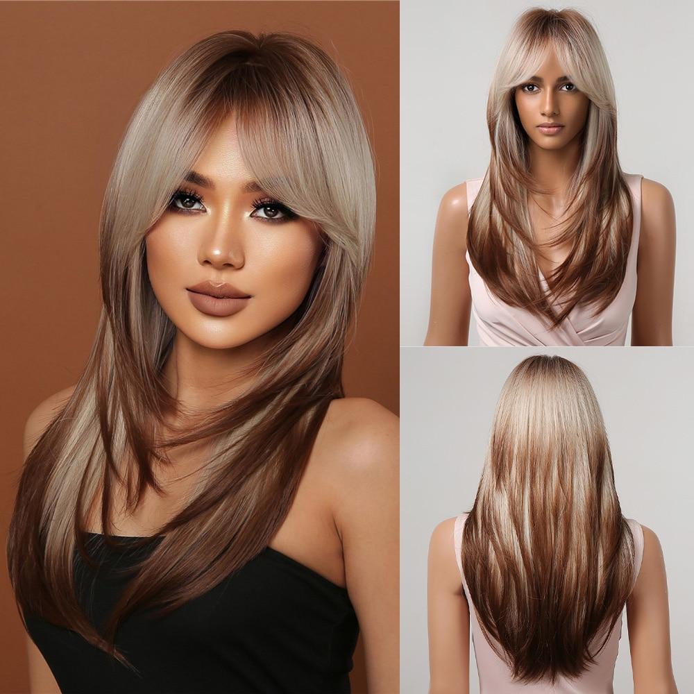 Коричневый Выделенный Синтетический Парик Длинные Прямые Многослойные Парики с Челкой Омбре Шоколадно-Коричневый Косплей Парики Из Волос Парики Термостойкие
Коричневый Выделенный Синтетический Парик Длинные Прямые Многослойные Парики с Челкой Омбре Шоколадно-Коричневый Косплей Парики Из Волос Парики Термостойкие