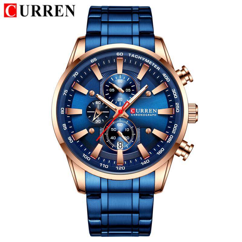 CURREN Fashion Men s Quartz Watches Men Business Full Steel Chronograph Watch Casual Sport Waterproof Clock синій/рожевий колір золота
CURREN Fashion Men s Quartz Watches Men Business Full Steel Chronograph Watch Casual Sport Waterproof Clock синій/рожевий колір золота
