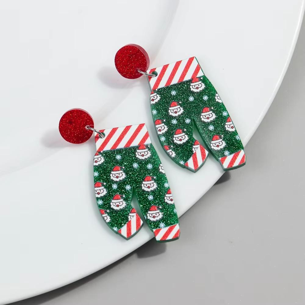 Trendy Glitter Christmas Pants Acrylic Earrings for Women Cute Santa Claus Snowflake Drop Earring New Year Jewelry Xmas Gift
Trendy Glitter Christmas Pants Acrylic Earrings for Women Cute Santa Claus Snowflake Drop Earring New Year Jewelry Xmas Gift