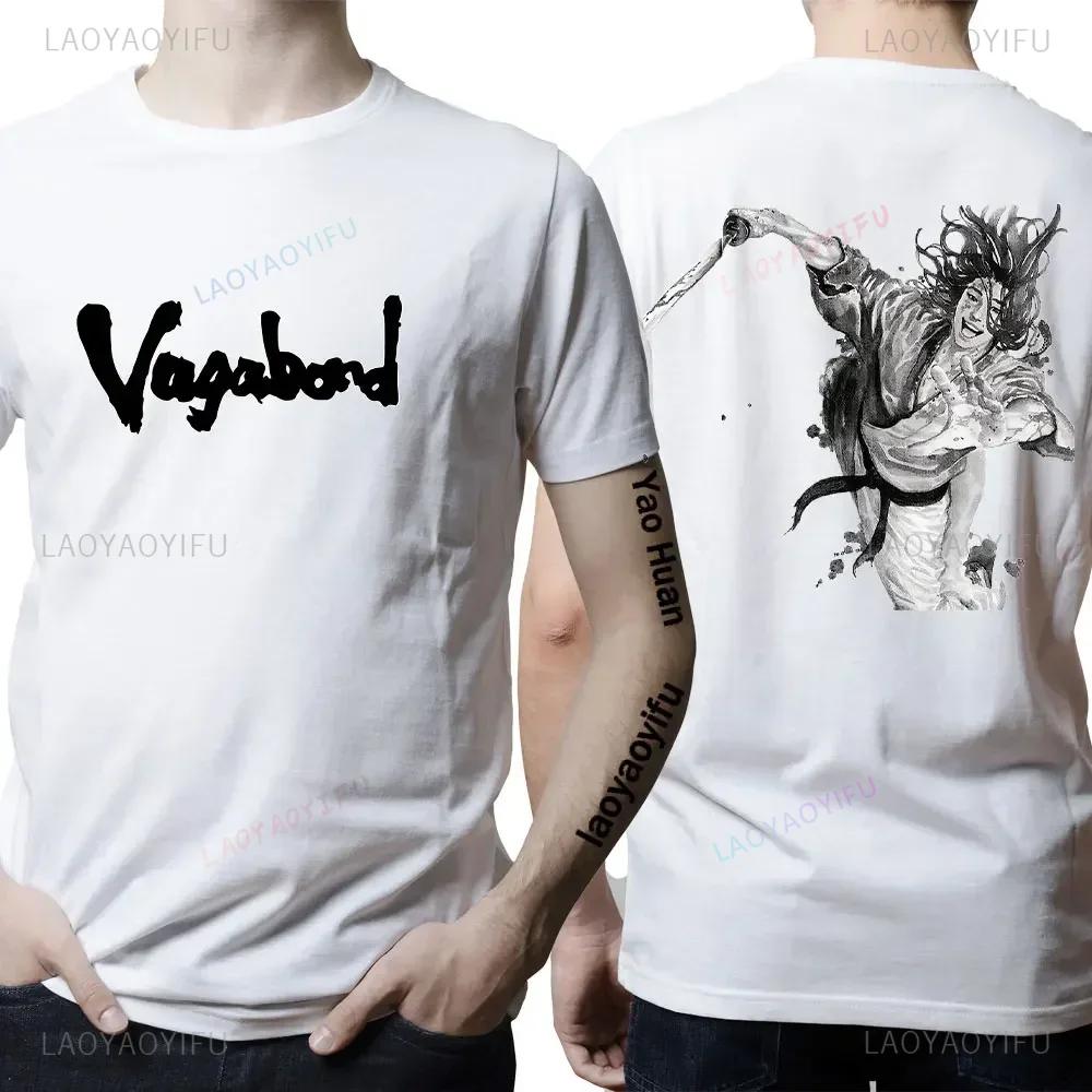 Japan Harajuku Anime Vagabond T Shirt Sasaki Kojiro and Miyamoto Musashi Manga Print T-Shirt Men Woman T Shirts Tops Unisex 4XL
Japan Harajuku Anime Vagabond T Shirt Sasaki Kojiro and Miyamoto Musashi Manga Print T-Shirt Men Woman T Shirts Tops Unisex 4XL