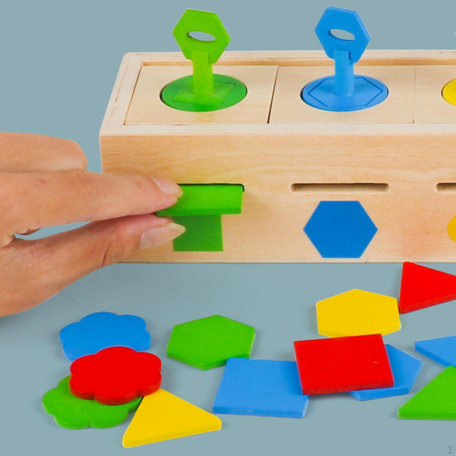 Color Shape Sorting Matching Toys Education Recognition Geometric Lock Box for 1 2 3 Year Old
Color Shape Sorting Matching Toys Education Recognition Geometric Lock Box for 1 2 3 Year Old