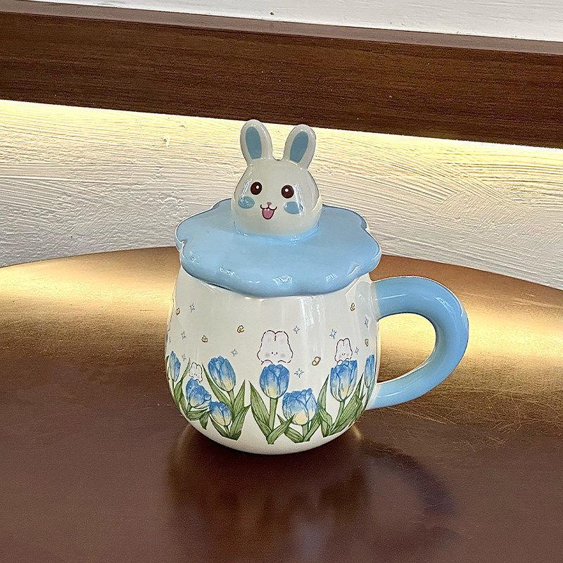 Cute Tulip Rabbit Ceramic Mug Set: Valentine s Day Gift for Wife, Friends, or Girls
Cute Tulip Rabbit Ceramic Mug Set: Valentine s Day Gift for Wife, Friends, or Girls