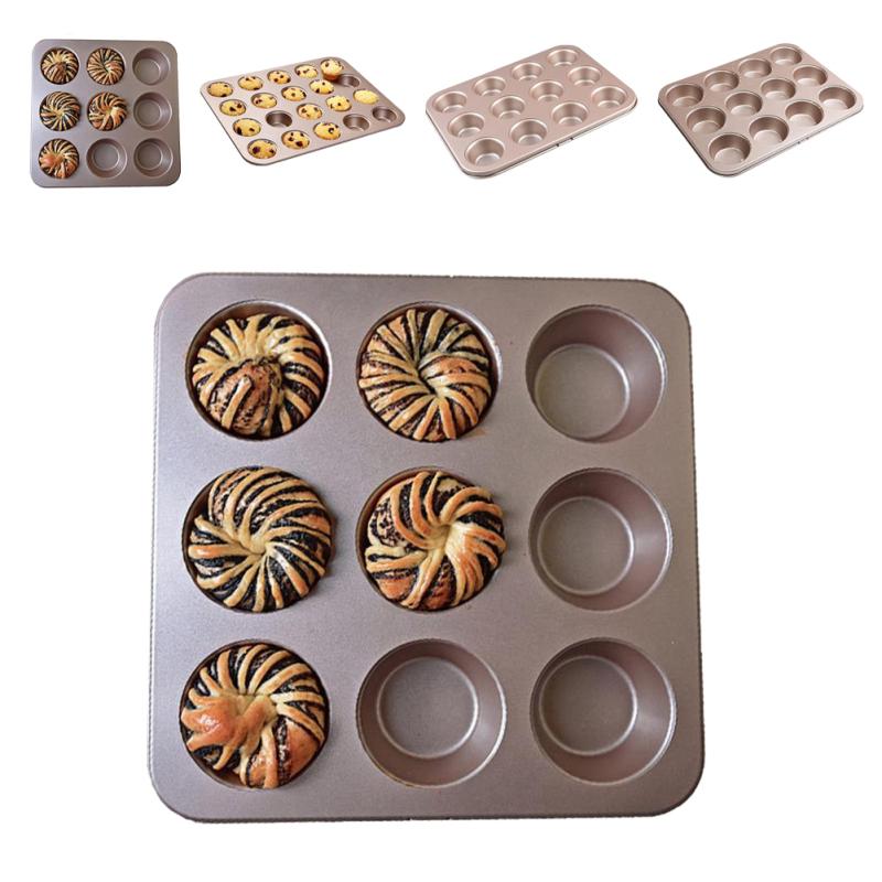 Форма для кексов, 9 чашек/12 чашек/24 чашки противень для кексов с антипригарным покрытием, бытовая форма для выпечки из углеродистой стали для
Форма для кексов, 9 чашек/12 чашек/24 чашки противень для кексов с антипригарным покрытием, бытовая форма для выпечки из углеродистой стали для