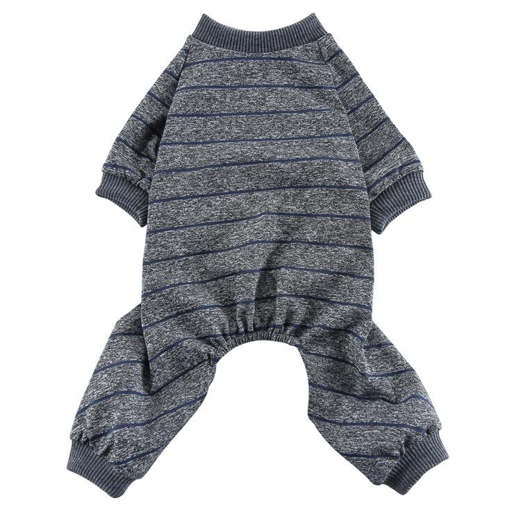 Полосатая летняя пижама для собак — легкая домашняя одежда для четвероногих. Small серый
Полосатая летняя пижама для собак — легкая домашняя одежда для четвероногих. Small серый