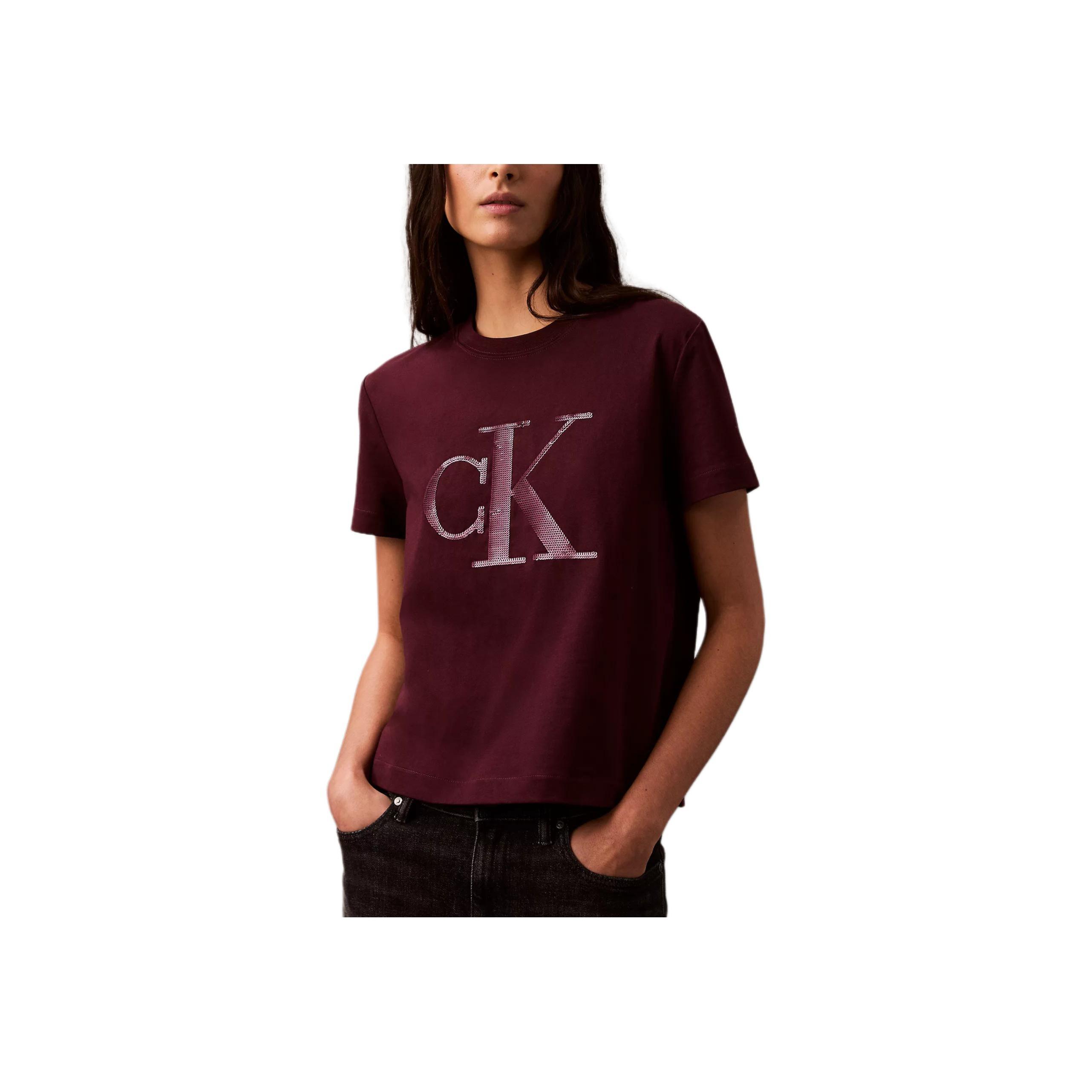 Calvin Klein Soft Breathable Round Neck Letter Pattern Short Sleeve T-Shirt Women Tops Deep-Red 40WL271-201 M
Calvin Klein Soft Breathable Round Neck Letter Pattern Short Sleeve T-Shirt Women Tops Deep-Red 40WL271-201 M