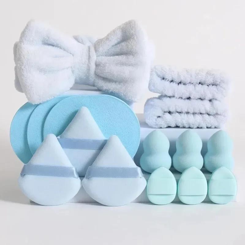 15pcs Cosmetic Puff Makeup Sponge Blender Beauty Egg Foundation Sponges Puff Wash Face Headband Wristband Make up Accessories
15pcs Cosmetic Puff Makeup Sponge Blender Beauty Egg Foundation Sponges Puff Wash Face Headband Wristband Make up Accessories