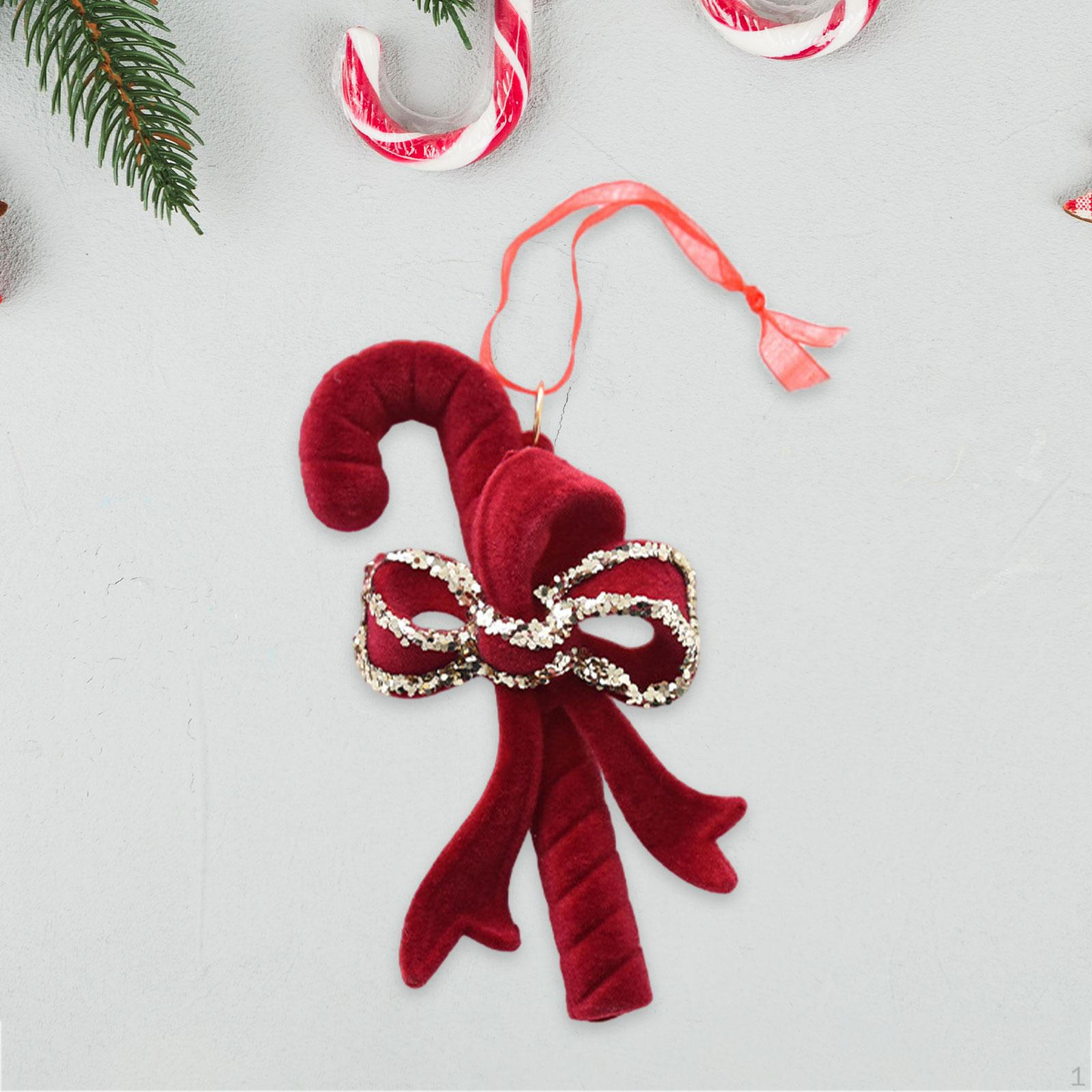 Рождественская елка подвесное украшение красный флокированный орнамент общежитие домашний декор блестки Cane 11x6cm
Рождественская елка подвесное украшение красный флокированный орнамент общежитие домашний декор блестки Cane 11x6cm