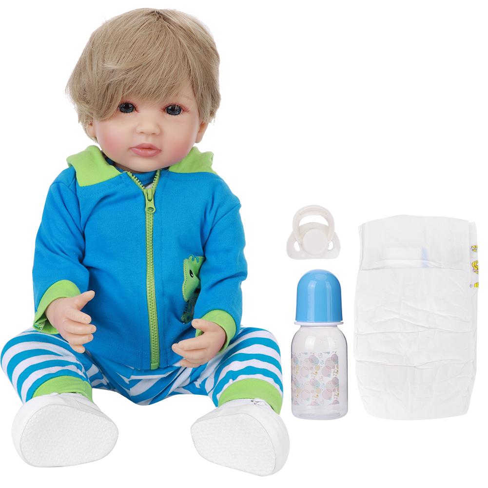 Full Body Silicone Boy Baby Doll Lifelike Baby Doll Children Toy Birthday Gift 55cmBlond Hair
Full Body Silicone Boy Baby Doll Lifelike Baby Doll Children Toy Birthday Gift 55cmBlond Hair