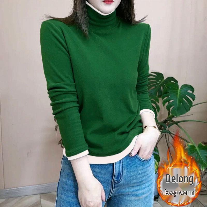 Hong Kong High-End Double-Sided Velvet Turtleneck Long-Sleeve Base Shirt, Autumn/Winter Versatile Colorblock Design for Women Large
Hong Kong High-End Double-Sided Velvet Turtleneck Long-Sleeve Base Shirt, Autumn/Winter Versatile Colorblock Design for Women Large
