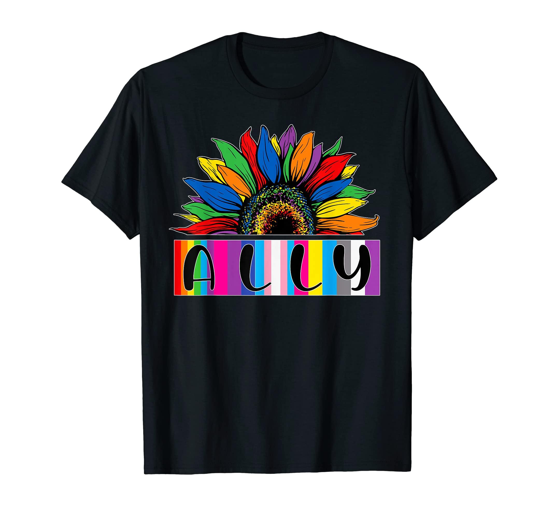 Ally Sunflower LGBT Best Friend Colorful Rainbow Pride Moon T-Shirt чорний
Ally Sunflower LGBT Best Friend Colorful Rainbow Pride Moon T-Shirt чорний