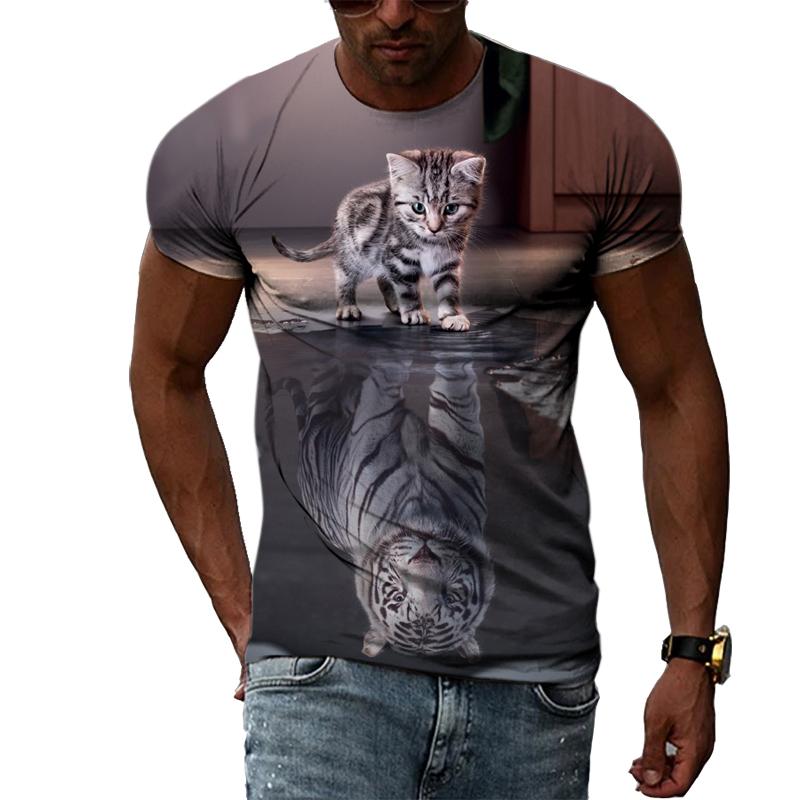 Летние модные футболки с круглым вырезом и рисунком животного тигра для мужчин, повседневная трендовая футболка в стиле Харадзюку с 3D принтом и короткими рукавами, топ XL
Летние модные футболки с круглым вырезом и рисунком животного тигра для мужчин, повседневная трендовая футболка в стиле Харадзюку с 3D принтом и короткими рукавами, топ XL