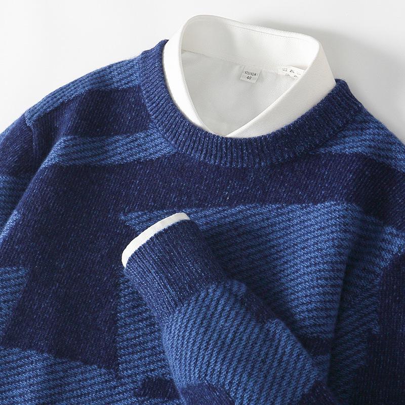 Мужской свитер с круглым вырезом из чистой шерсти - Мода Осень/Зима, Повседневный и Теплый Вязаный Пуловер XXL
Мужской свитер с круглым вырезом из чистой шерсти - Мода Осень/Зима, Повседневный и Теплый Вязаный Пуловер XXL