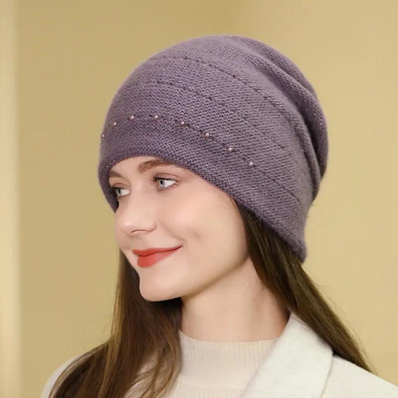 Fashion New Arrival Pearl Knitted Hat for Women Winter Warm Beanies Casual Cap Solid Color Knitted Beanie 55-59cm
Fashion New Arrival Pearl Knitted Hat for Women Winter Warm Beanies Casual Cap Solid Color Knitted Beanie 55-59cm