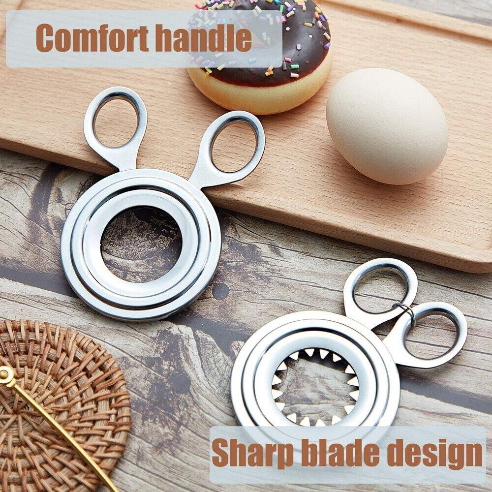 Eggs Stainless Steel Boiled Egg Shell Cutter Egg Shell Opener Topper Cutter Scissors Knocker Opener
Eggs Stainless Steel Boiled Egg Shell Cutter Egg Shell Opener Topper Cutter Scissors Knocker Opener