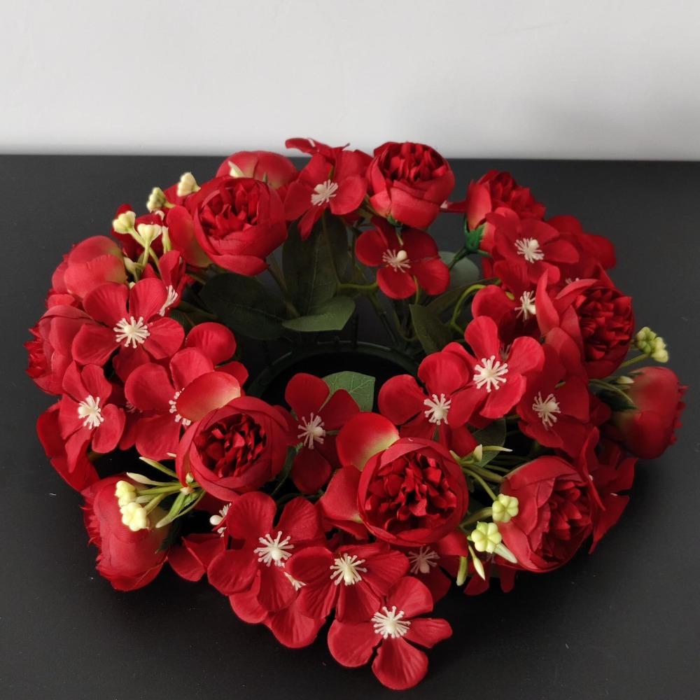 Simulated Flowers Tea Rose Ring Fake Flowers Gypsophila Cherry Blossom Ring Green Leaf High End Candlestick Wreath красный
Simulated Flowers Tea Rose Ring Fake Flowers Gypsophila Cherry Blossom Ring Green Leaf High End Candlestick Wreath красный