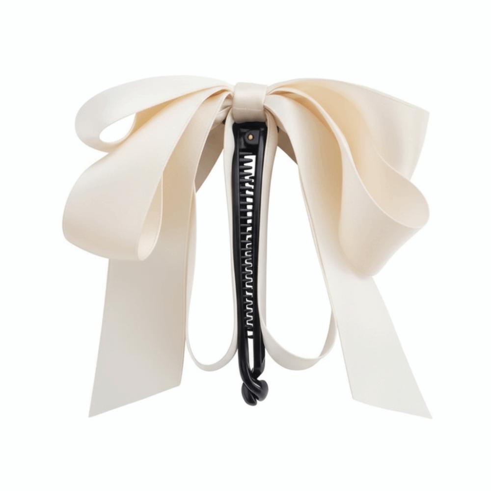 Elegant Hair Claw Solid Color Satin Bow Ribbon Ponytail Clip Bowknot Design Banana Gripper Women Headwear Hair Accessories білий
Elegant Hair Claw Solid Color Satin Bow Ribbon Ponytail Clip Bowknot Design Banana Gripper Women Headwear Hair Accessories білий