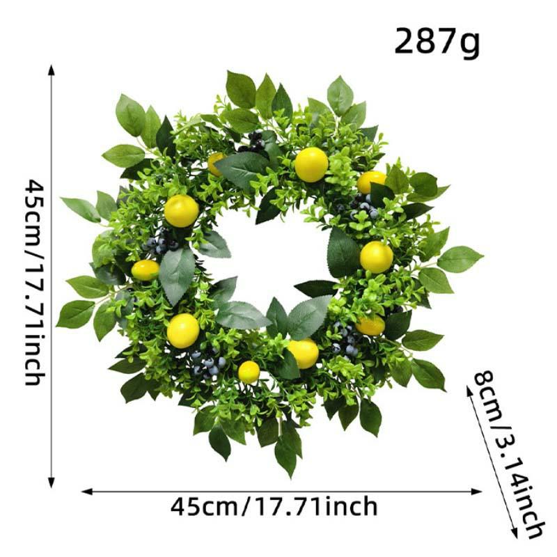 Artificial Lemon Wreath for Front Door Summer Spring Wreath for Garden Yard Holiday Wedding Party зелёный
Artificial Lemon Wreath for Front Door Summer Spring Wreath for Garden Yard Holiday Wedding Party зелёный