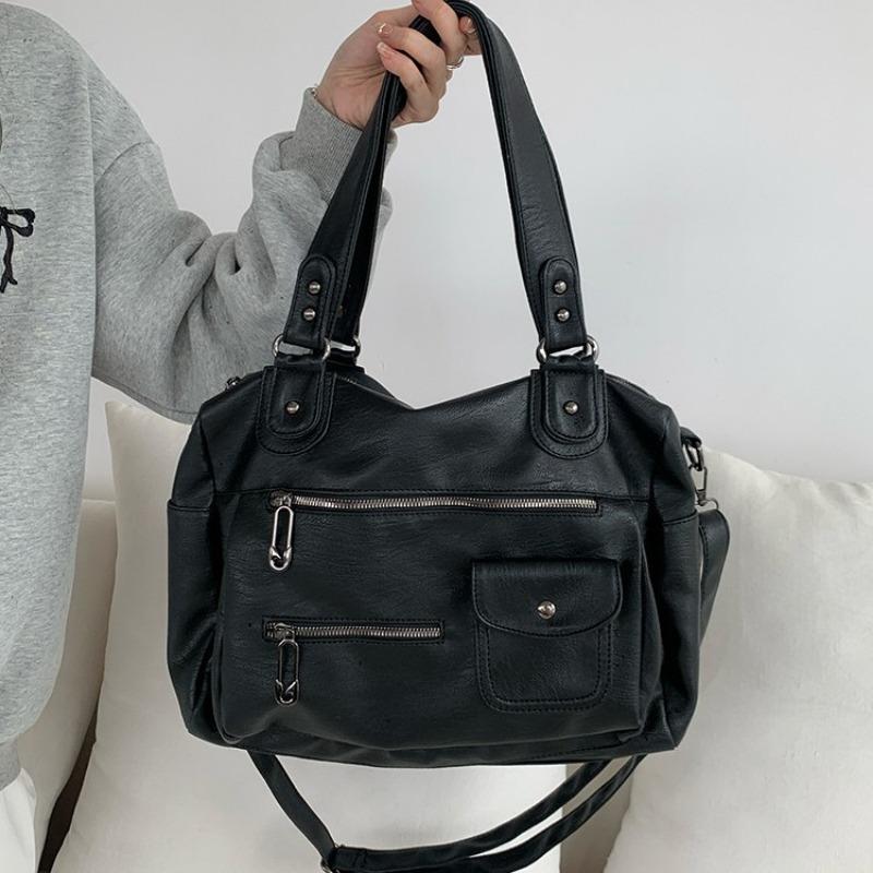 Retro Punk Motorcycle Bag Men s and Women s Large-capacity Hand-held Crossbody Bag Versatile Tote Bag Travel Bag коричневий
Retro Punk Motorcycle Bag Men s and Women s Large-capacity Hand-held Crossbody Bag Versatile Tote Bag Travel Bag коричневий