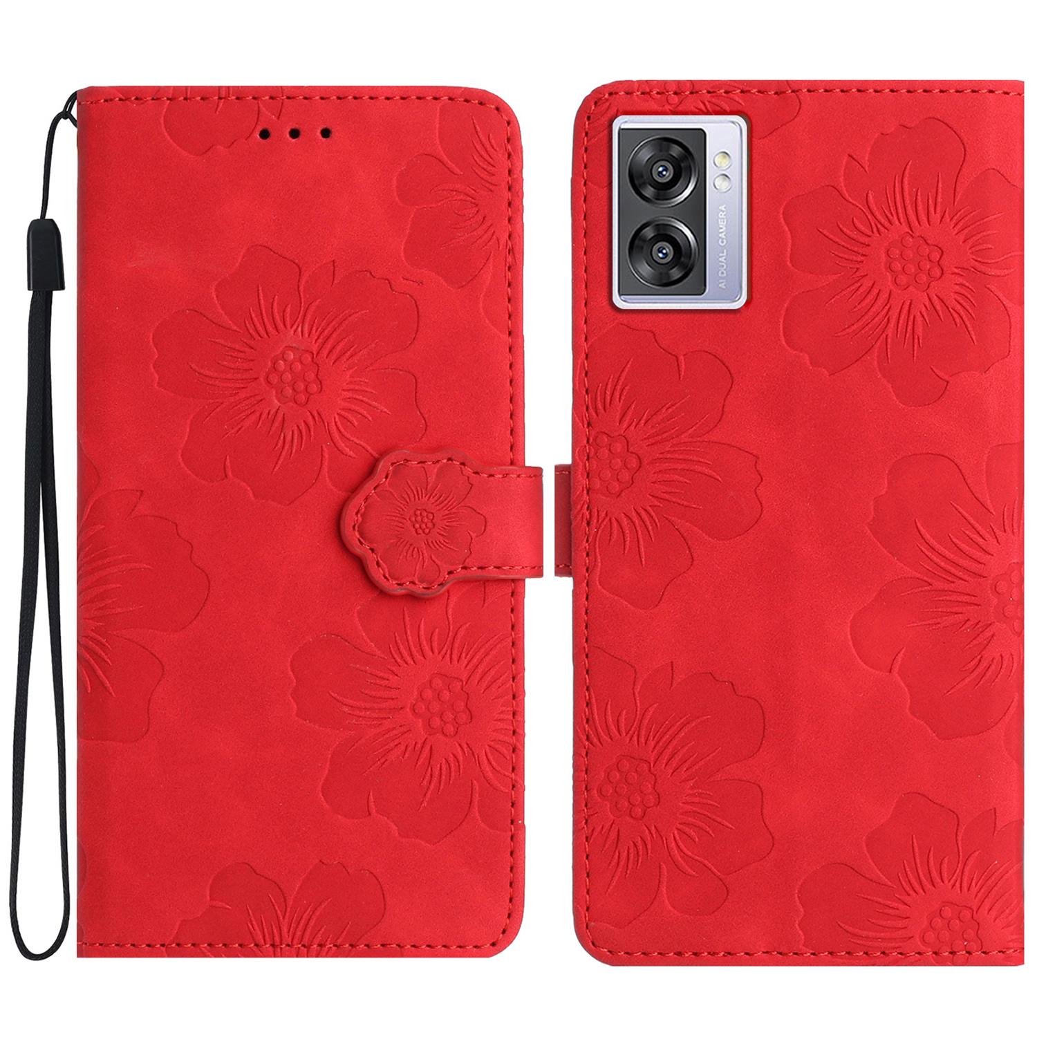 Для Oppo A57 (2022) 5G/A77 5G/A57 4G Чехол-кошелек из ПУ кожи с тиснением в виде цветов, чехол для мобильного телефона Red
Для Oppo A57 (2022) 5G/A77 5G/A57 4G Чехол-кошелек из ПУ кожи с тиснением в виде цветов, чехол для мобильного телефона Red