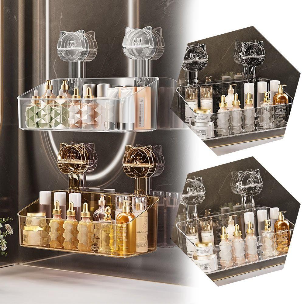 No Hole Drainage Shelf Suction Cup Storage Rack Wall Mounted Removable Shower Basket for Shower Transparent grey
No Hole Drainage Shelf Suction Cup Storage Rack Wall Mounted Removable Shower Basket for Shower Transparent grey