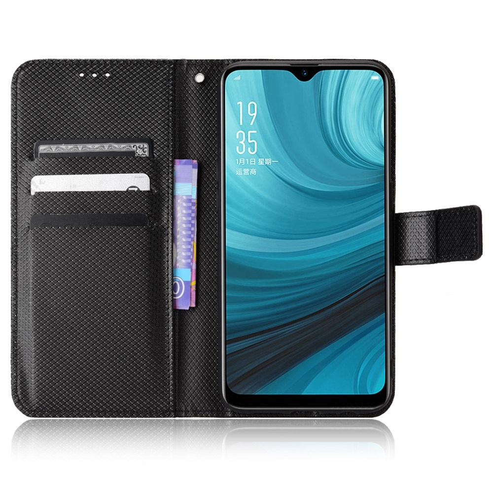 For Oppo A7/AX7/A5s/AX5s/A12 Diamond Texture PU Leather Case Wallet Stand Mobile Phone Cover Black
For Oppo A7/AX7/A5s/AX5s/A12 Diamond Texture PU Leather Case Wallet Stand Mobile Phone Cover Black