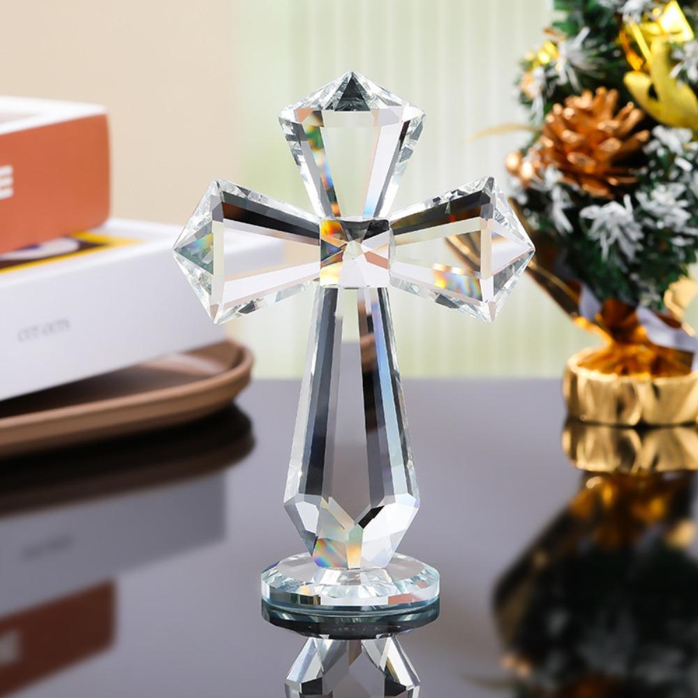 Crystal Cross Decor,15CM Standing Cross Figurines, Clear Glass Tabletop Decor Ornament, Faith Home Decoration for Livingroom, Prayer Space, Offic прозрачный
Crystal Cross Decor,15CM Standing Cross Figurines, Clear Glass Tabletop Decor Ornament, Faith Home Decoration for Livingroom, Prayer Space, Offic прозрачный