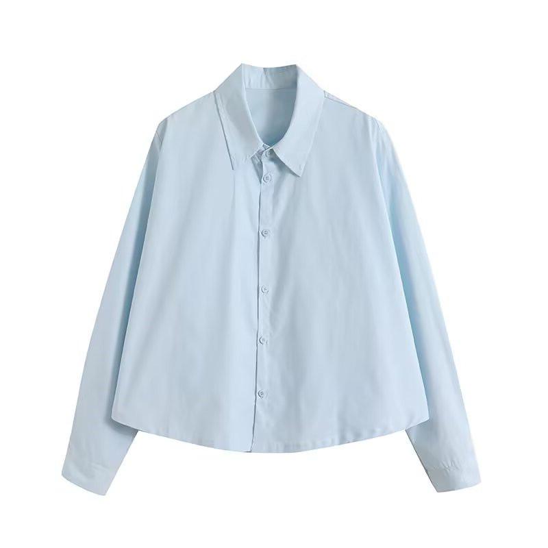 Spring/Summer Women s Fashion Turn-Down Collar Long Sleeve Short Shirt 38 светло-синий
Spring/Summer Women s Fashion Turn-Down Collar Long Sleeve Short Shirt 38 светло-синий