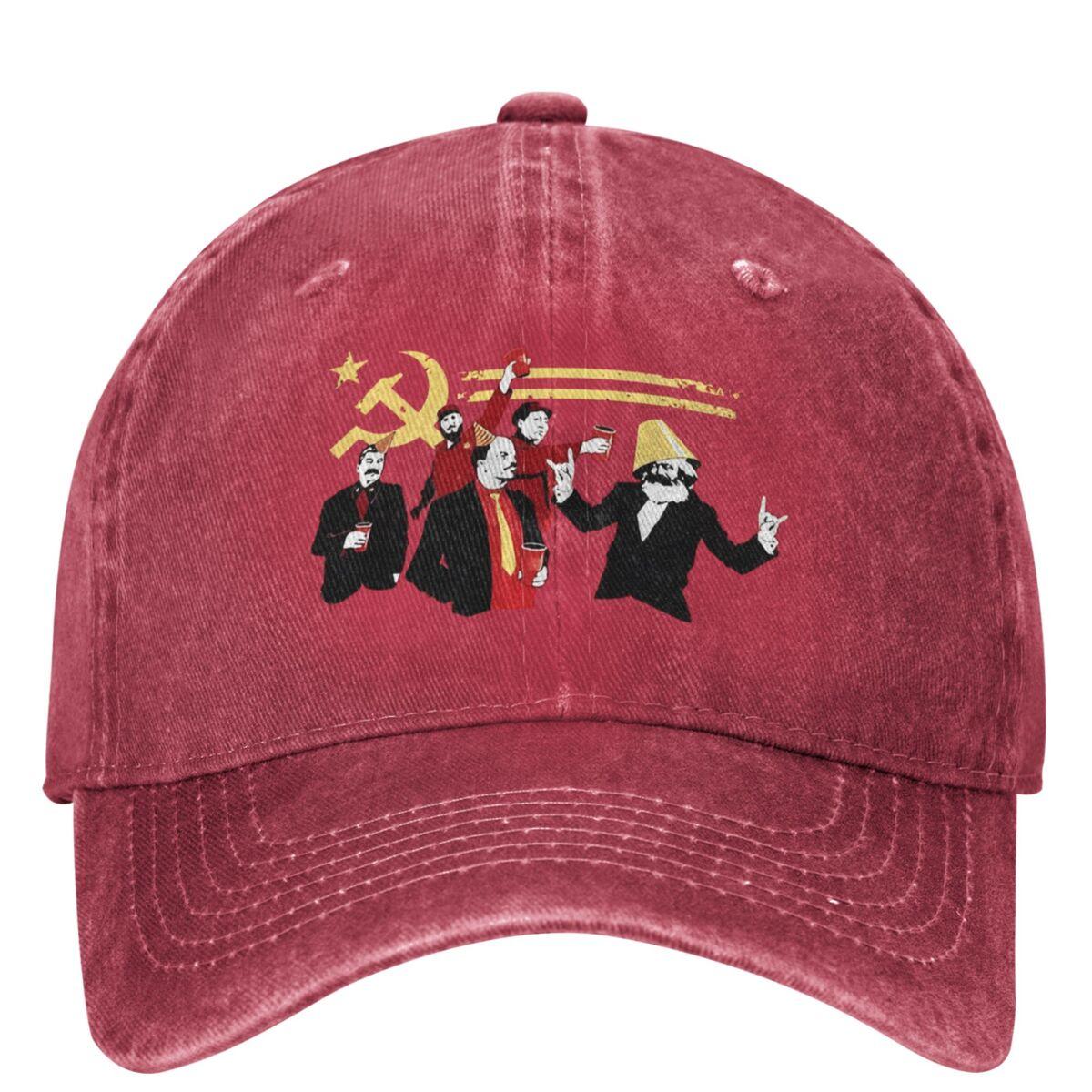 The Communist Party Baseball Cap Russian Soviet Marx Lenin Stalin Mao Castro Unisex Women Sun-Proof Trucker Hat Baseball Caps One Size
The Communist Party Baseball Cap Russian Soviet Marx Lenin Stalin Mao Castro Unisex Women Sun-Proof Trucker Hat Baseball Caps One Size
