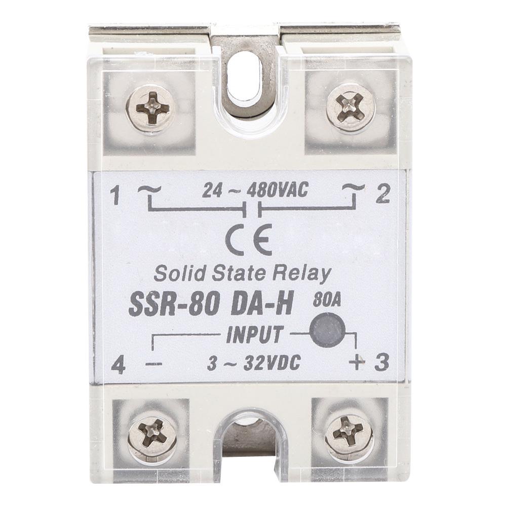 Solid State Relay DC AC SSR with Non Contact Switch High Quality SSR80A DA H 24480VAC
Solid State Relay DC AC SSR with Non Contact Switch High Quality SSR80A DA H 24480VAC
