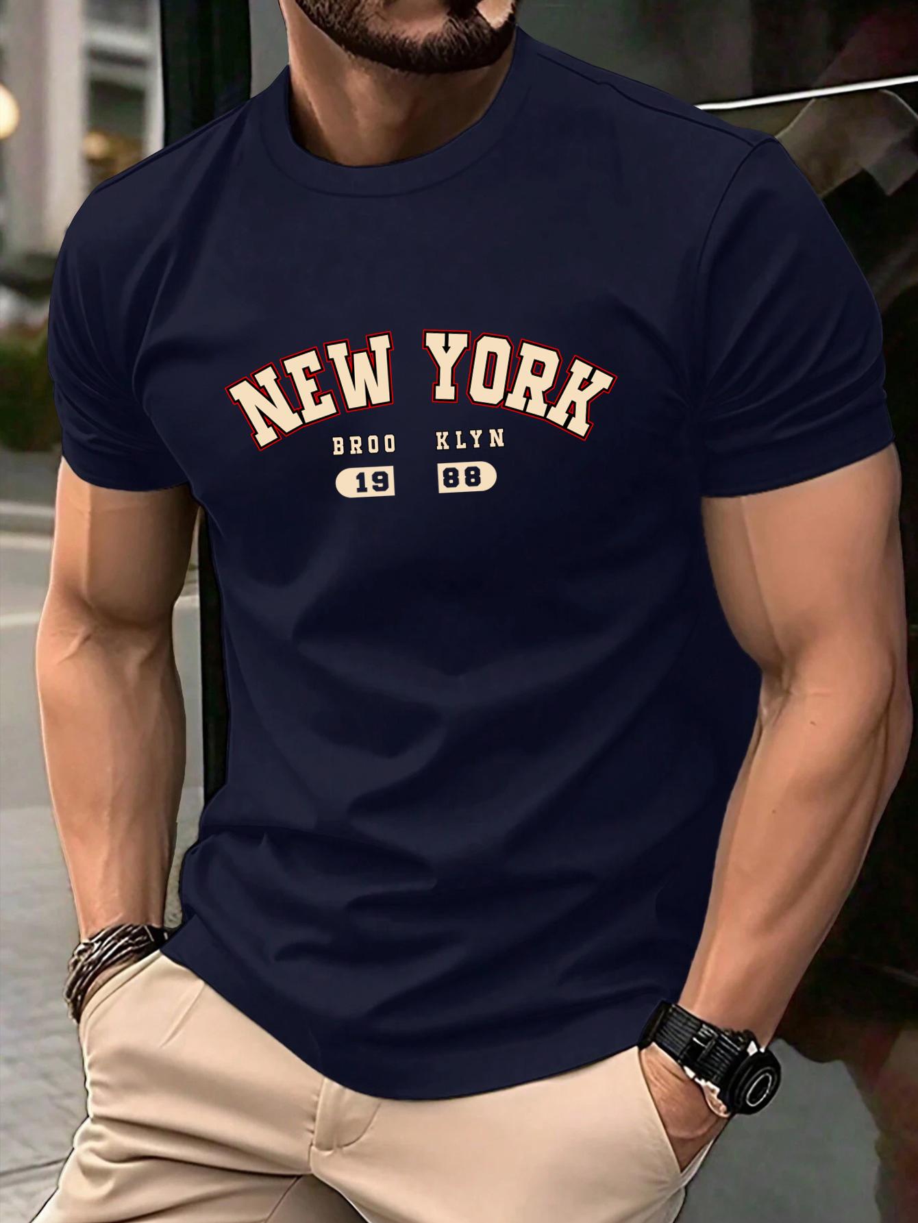 New York Brooklyn 1988 Letter Design Men TShirts Fashion Short Sleeve AllMatch Cotton Soft T Shirt Summer Unisex Loose Clothes 4XL
New York Brooklyn 1988 Letter Design Men TShirts Fashion Short Sleeve AllMatch Cotton Soft T Shirt Summer Unisex Loose Clothes 4XL