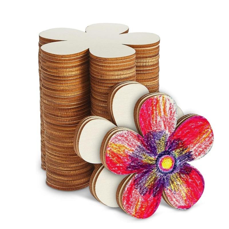 10pcs Unfinished Wooden Flower Cutouts Wooden Discs Crafts Blank Flower Shape Ornaments Embellishments Slices for DIY Projects 7.62cm(3inch)
10pcs Unfinished Wooden Flower Cutouts Wooden Discs Crafts Blank Flower Shape Ornaments Embellishments Slices for DIY Projects 7.62cm(3inch)