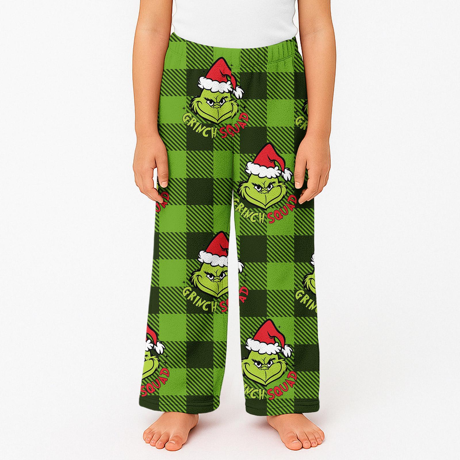 Kids Holiday Print Plush Lounge Pants Soft Comfortable Elastic Waistband Loose Fit Sleepwear Bottoms for Boys and Girls 160
Kids Holiday Print Plush Lounge Pants Soft Comfortable Elastic Waistband Loose Fit Sleepwear Bottoms for Boys and Girls 160