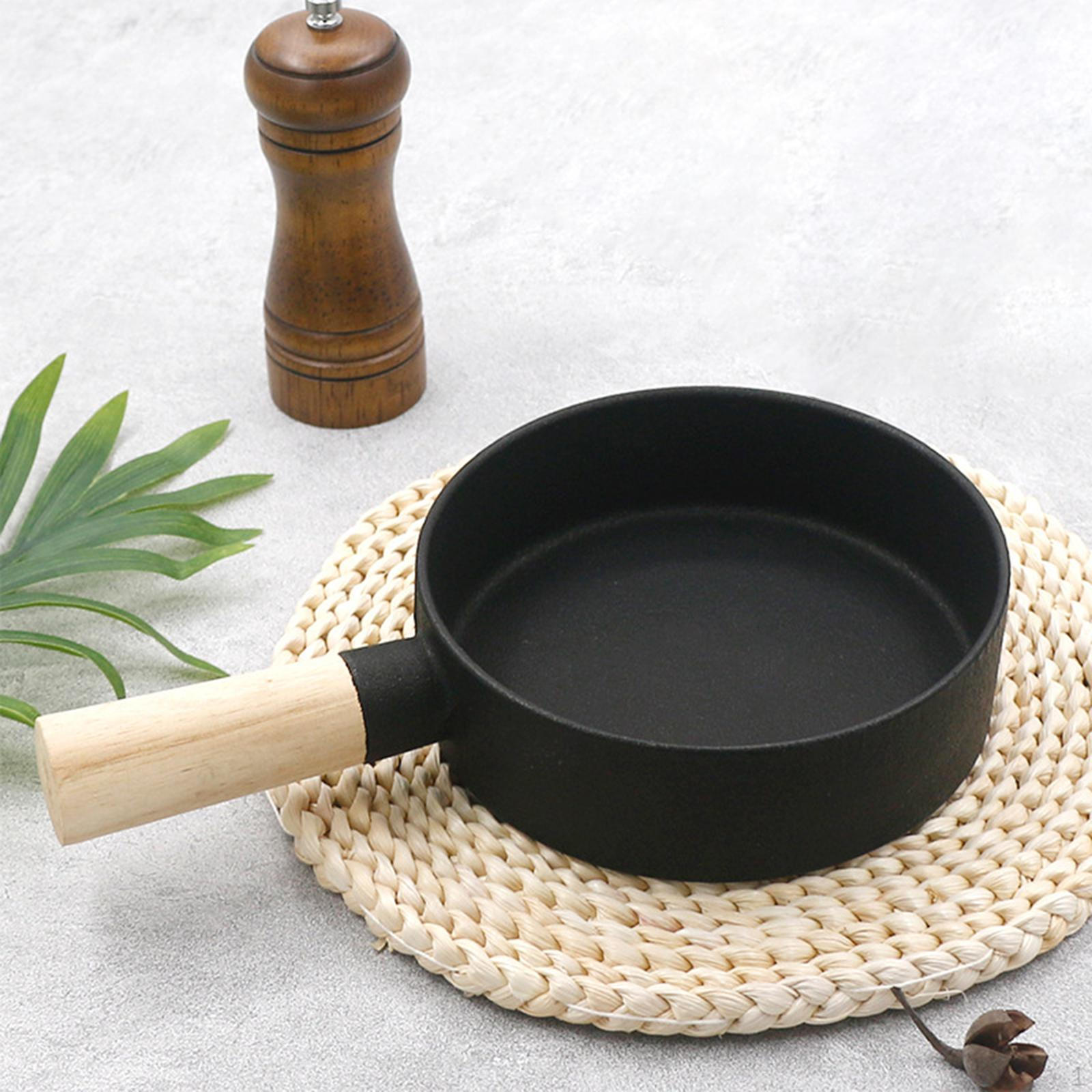 Cast Iron Frying Pan Cooking Pot Ergonomic Handle Induction Fryer Nonstick Round Omelette 18cm
Cast Iron Frying Pan Cooking Pot Ergonomic Handle Induction Fryer Nonstick Round Omelette 18cm