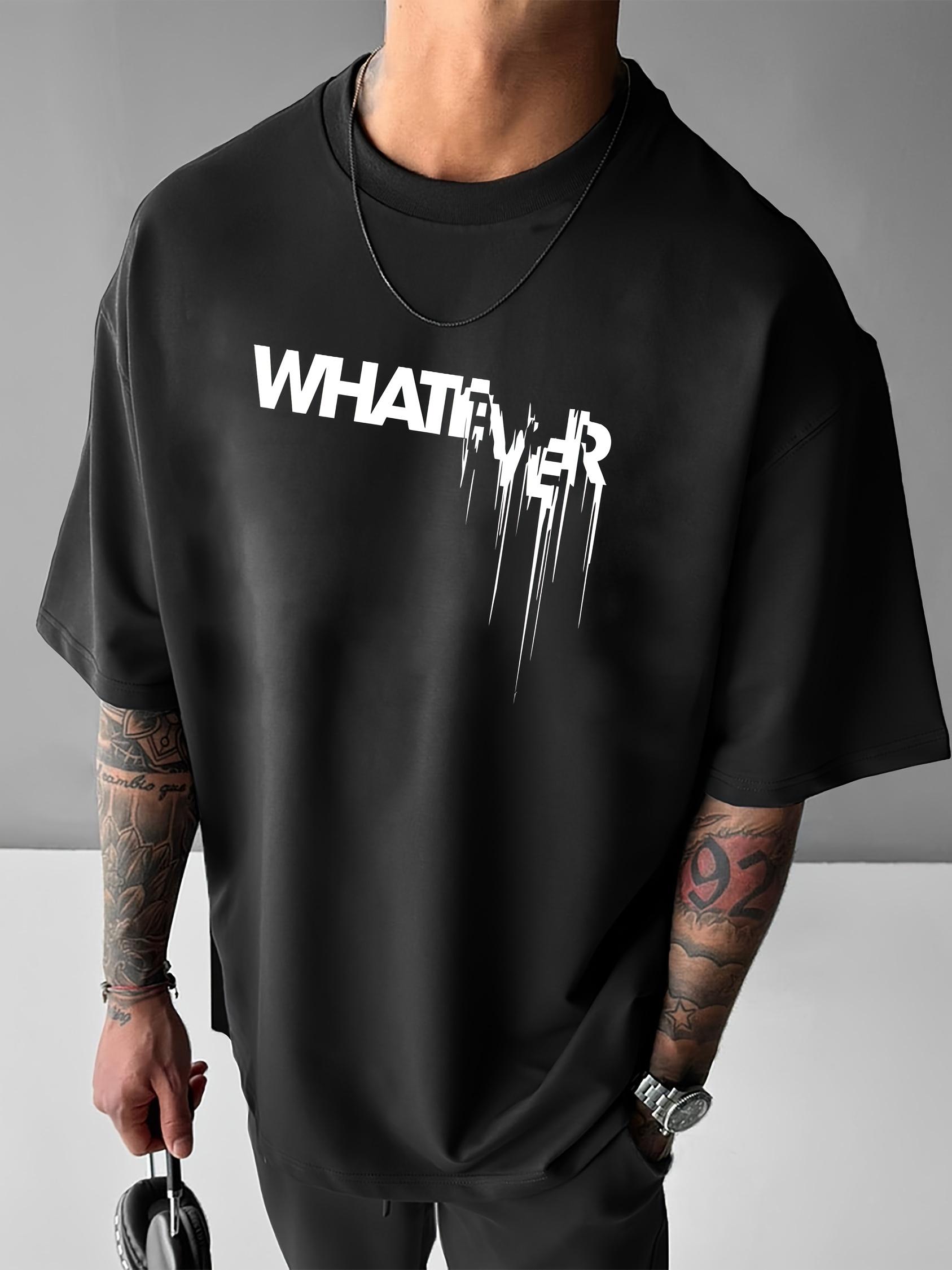 Men s 100% pure cotton summer loose fit WHATEVER letter pattern printed casual and comfortable round neck short sleeved T-shirt 5XL різнокольоровий
Men s 100% pure cotton summer loose fit WHATEVER letter pattern printed casual and comfortable round neck short sleeved T-shirt 5XL різнокольоровий
