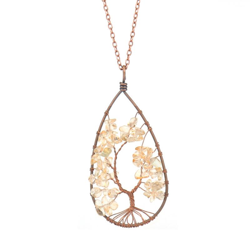 Ancient Red Copper Winding Natural Stone Crystal Water Drop Shaped Tree Of Life Necklace Colorful Stone Pendant N29 all natural цитриновый
Ancient Red Copper Winding Natural Stone Crystal Water Drop Shaped Tree Of Life Necklace Colorful Stone Pendant N29 all natural цитриновый