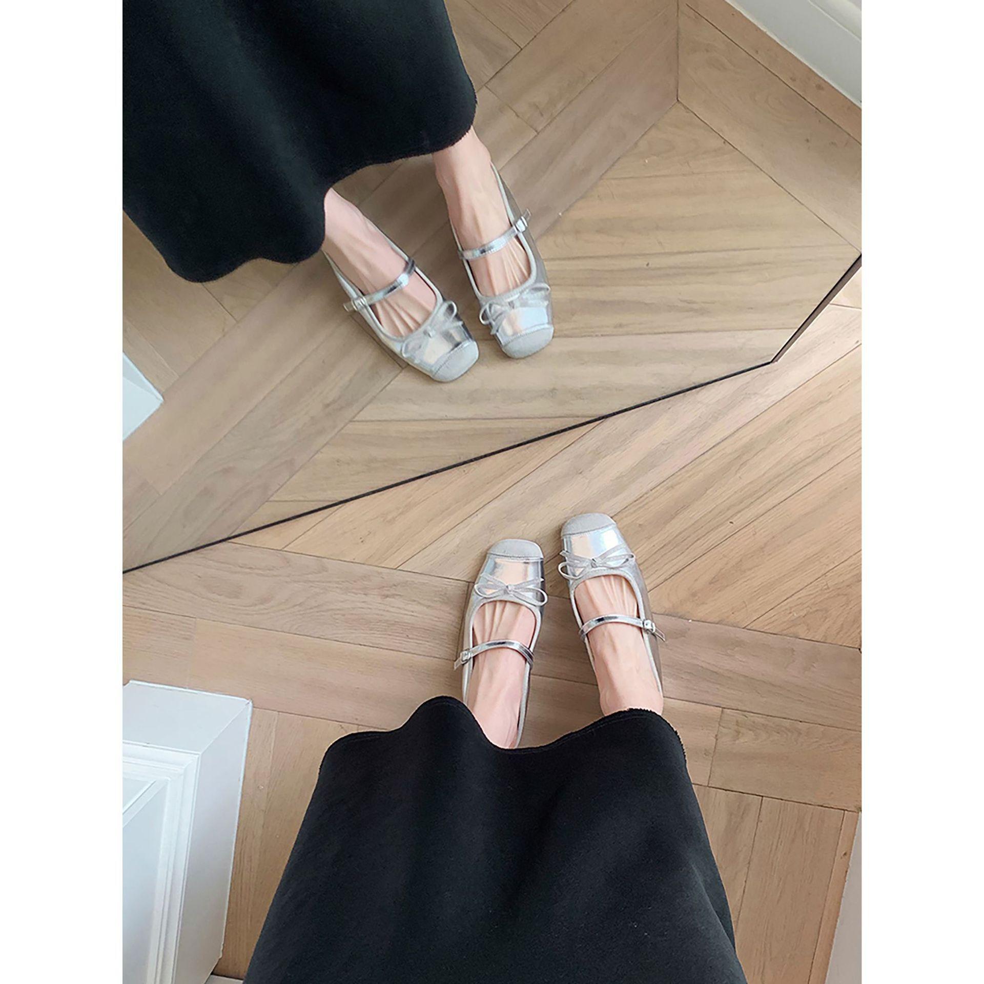 5Cm small inner height increase ballet shoes women s outer wear square head silver single shoes bow 2024 Mary Jane 39
5Cm small inner height increase ballet shoes women s outer wear square head silver single shoes bow 2024 Mary Jane 39